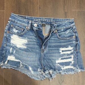 American Eagle Outfitters Ripped Denim Jean Shorts